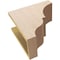 Ekena Millwork 7"W x 14"D x 14"H Classic Asheboro Rough Cedar Woodgrain TimberThane Corbel, Primed Tan CORUR07X14X14ASHRCPR - alternate 4